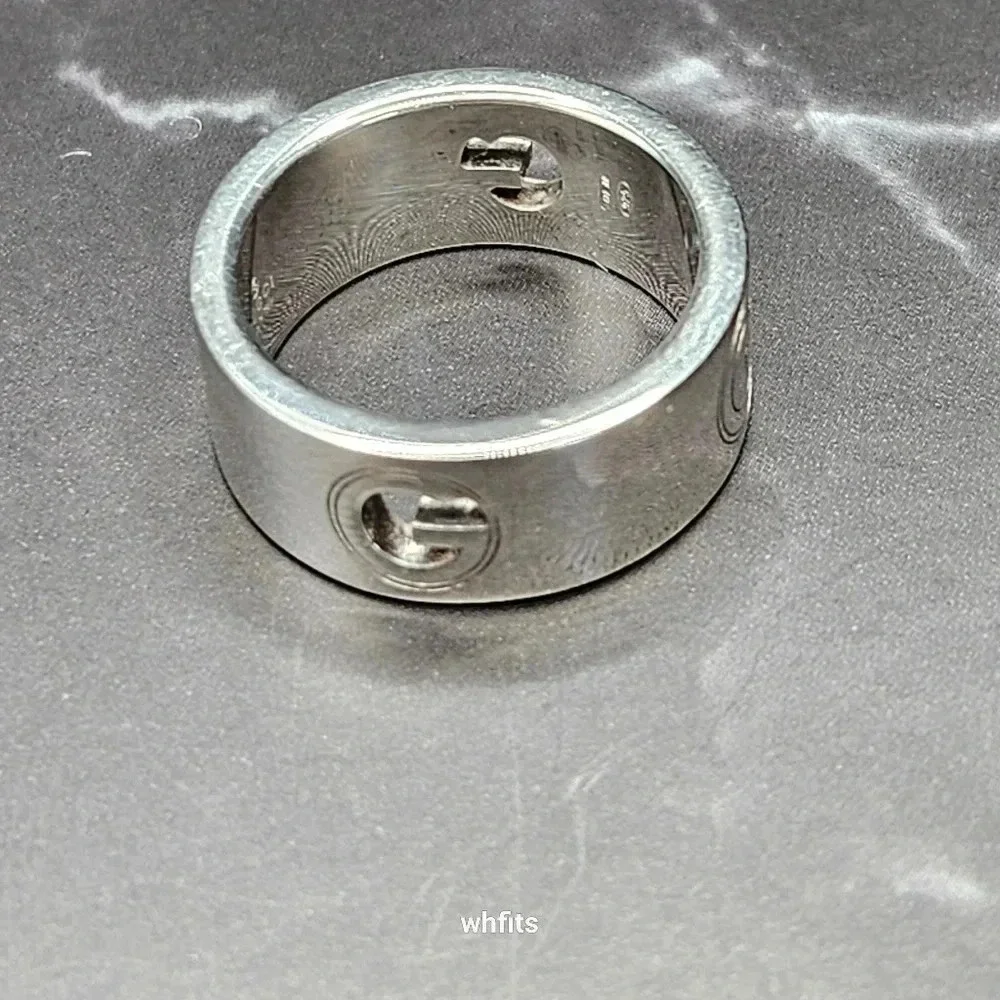 Gucci G Logo 925 Sterling Silver Ring